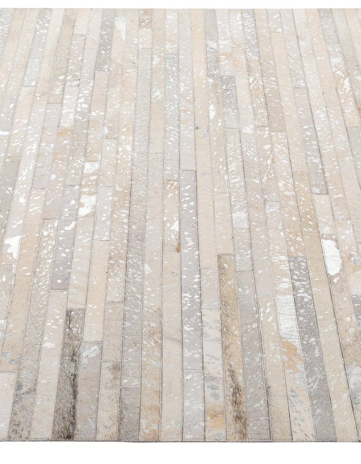 Detail image of  5' 2 x 7' 11 Cowhide - Patchwork Rug