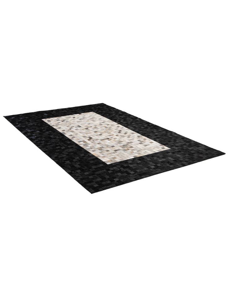 Detail image of  5' 1 x 7' 11 Cowhide - Patchwork Rug