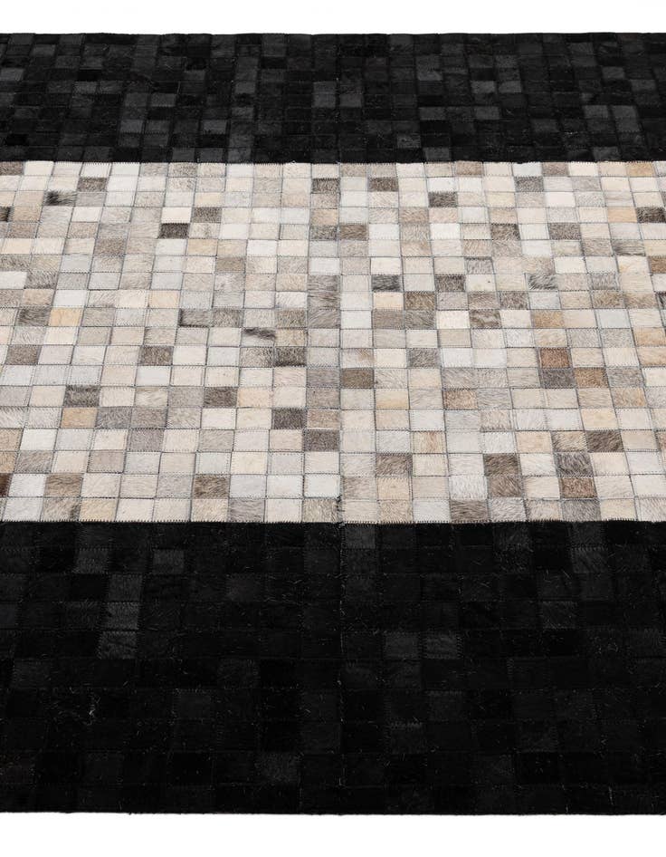 Detail image of  5' x 7' 11 Cowhide - Patchwork Rug