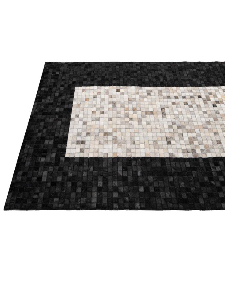 Detail image of  5' 1 x 7' 10 Cowhide - Patchwork Rug