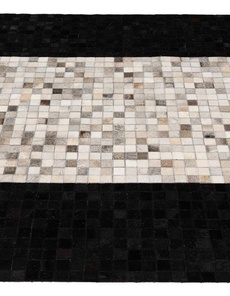 Detail image of  5' x 7' 11 Cowhide - Patchwork Rug