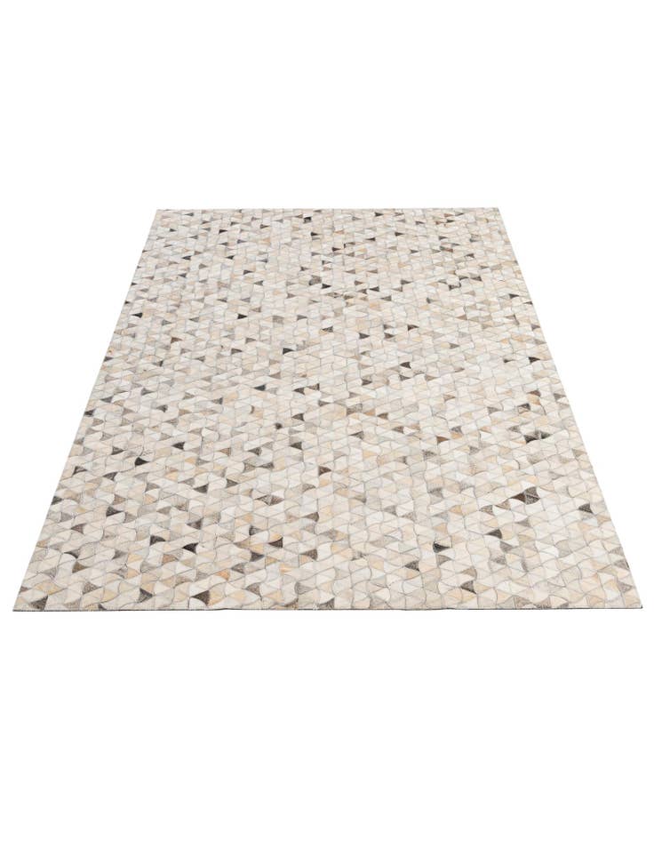 Detail image of  4' 10 x 7' 11 Cowhide - Patchwork Rug