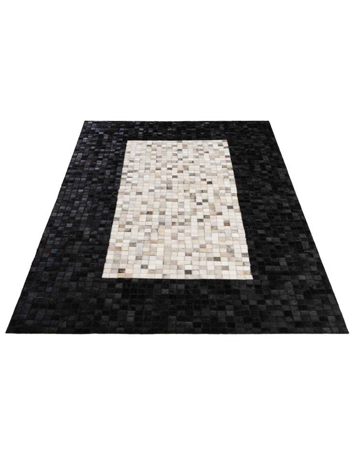 Detail image of  5' x 8' Cowhide - Patchwork Rug