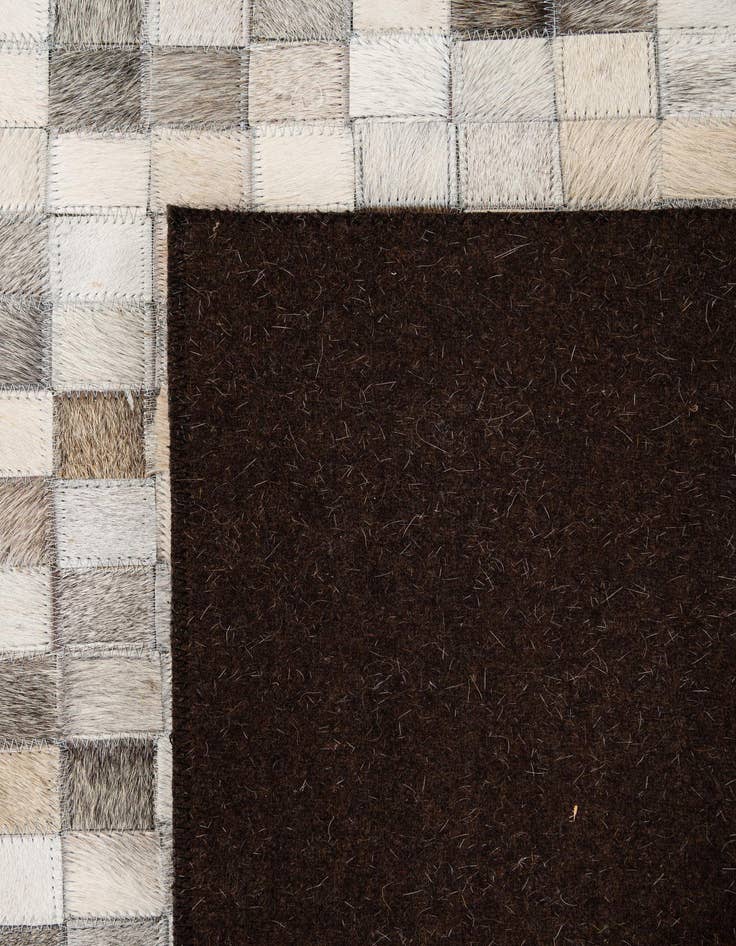 Detail image of  5' x 8' Cowhide - Patchwork Rug