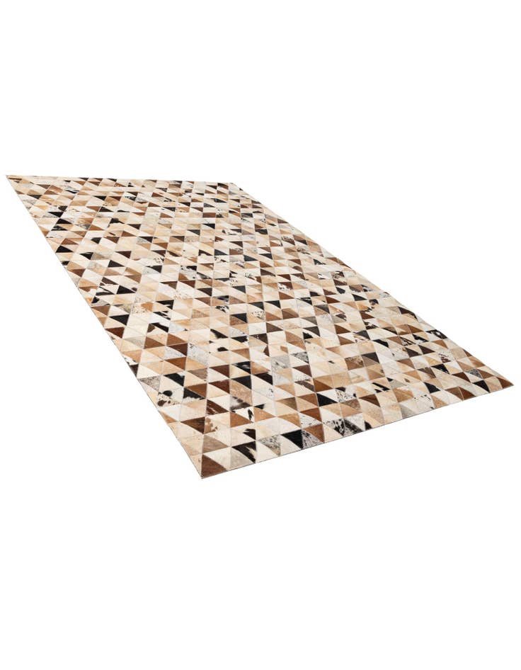 Detail image of  5' 1 x 7' 11 Cowhide - Patchwork Rug