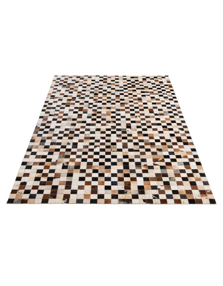 Detail image of  5' 1 x 8' Cowhide - Patchwork Rug