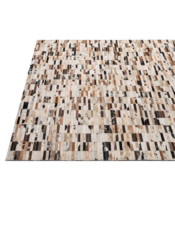 Detail image of  5' x 8' 1 Cowhide - Patchwork Rug