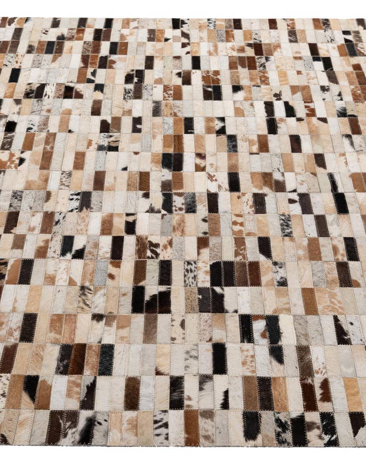 Detail image of  5' x 8' 1 Cowhide - Patchwork Rug