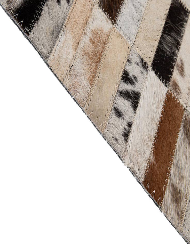 Detail image of  5' x 8' 1 Cowhide - Patchwork Rug