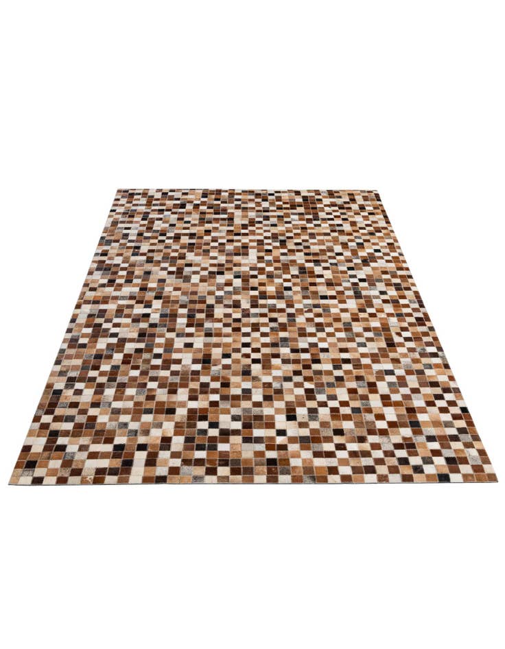 Detail image of  5' x 7' 11 Cowhide - Patchwork Rug