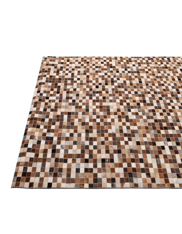 Detail image of  5' x 7' 11 Cowhide - Patchwork Rug