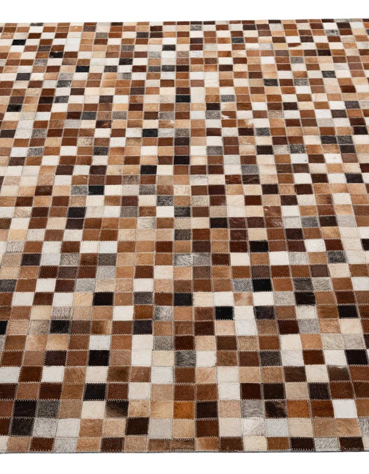 Detail image of  5' x 7' 11 Cowhide - Patchwork Rug