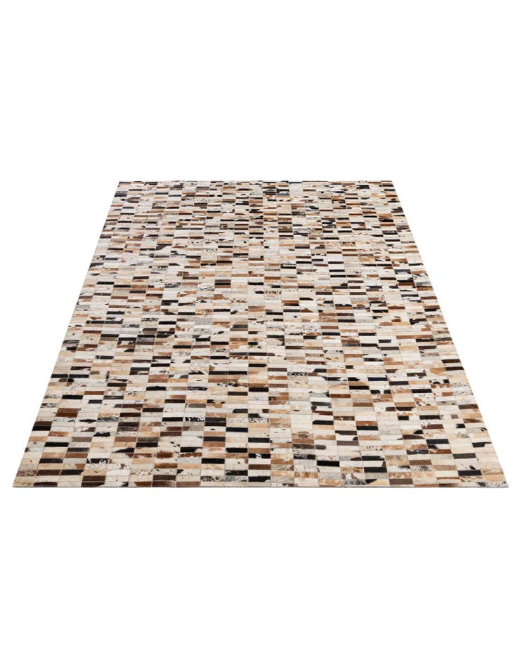 Detail image of  5' 3 x 8' 2 Cowhide - Patchwork Rug