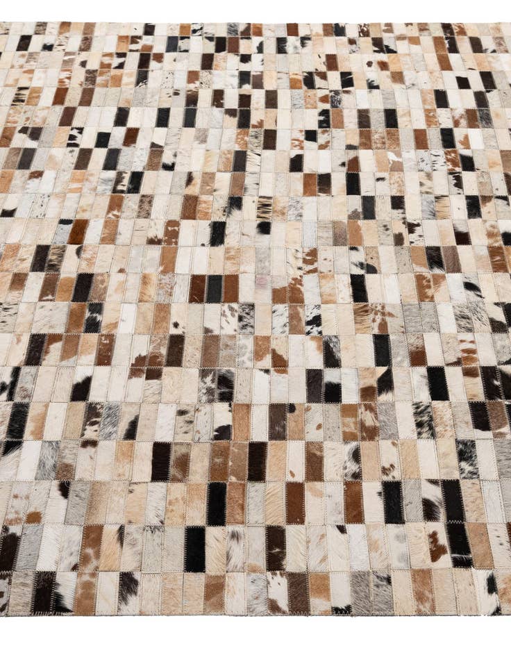 Detail image of  5' 3 x 8' 2 Cowhide - Patchwork Rug
