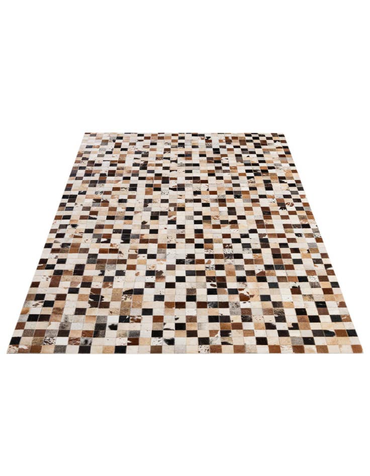 Detail image of  5' x 8' Cowhide - Patchwork Rug