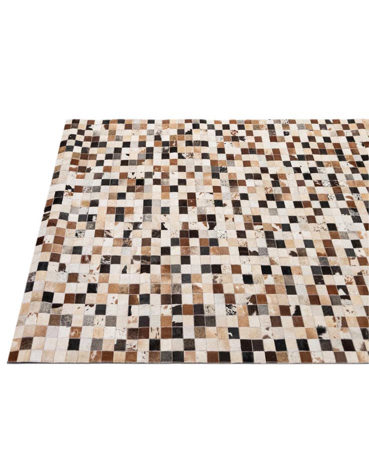 Detail image of  5' x 8' Cowhide - Patchwork Rug