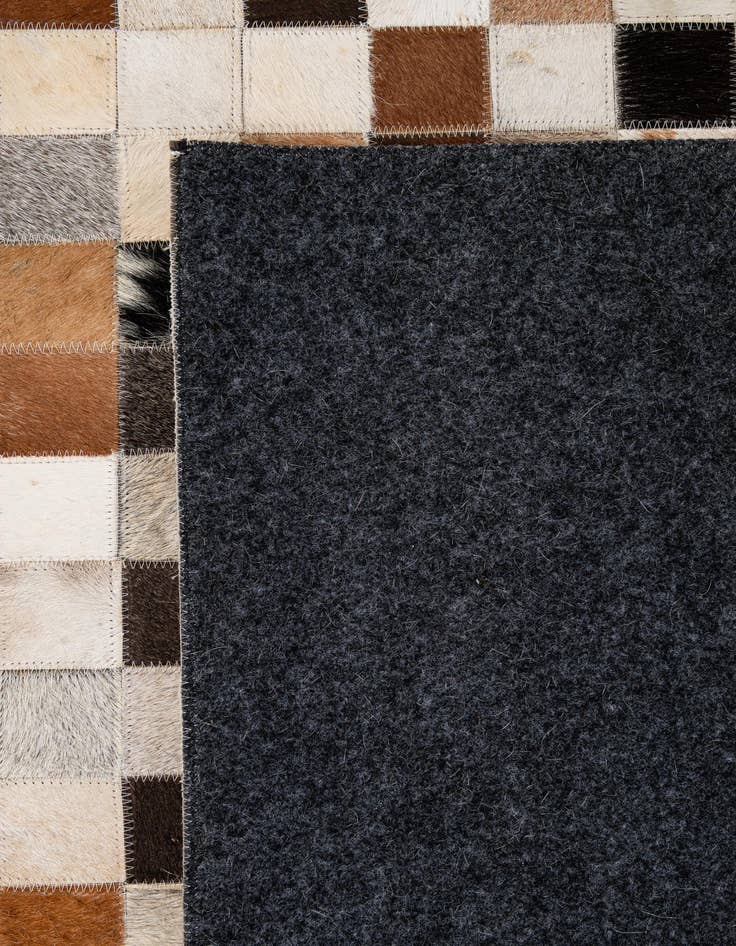Detail image of  5' x 8' Cowhide - Patchwork Rug
