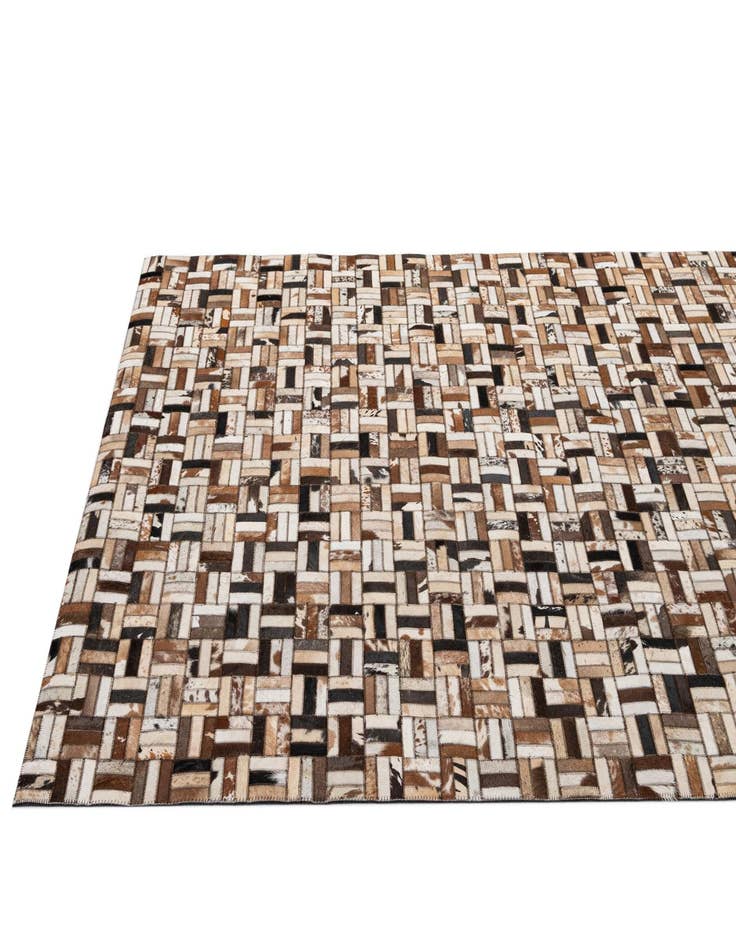Detail image of  5' x 7' 11 Cowhide - Patchwork Rug