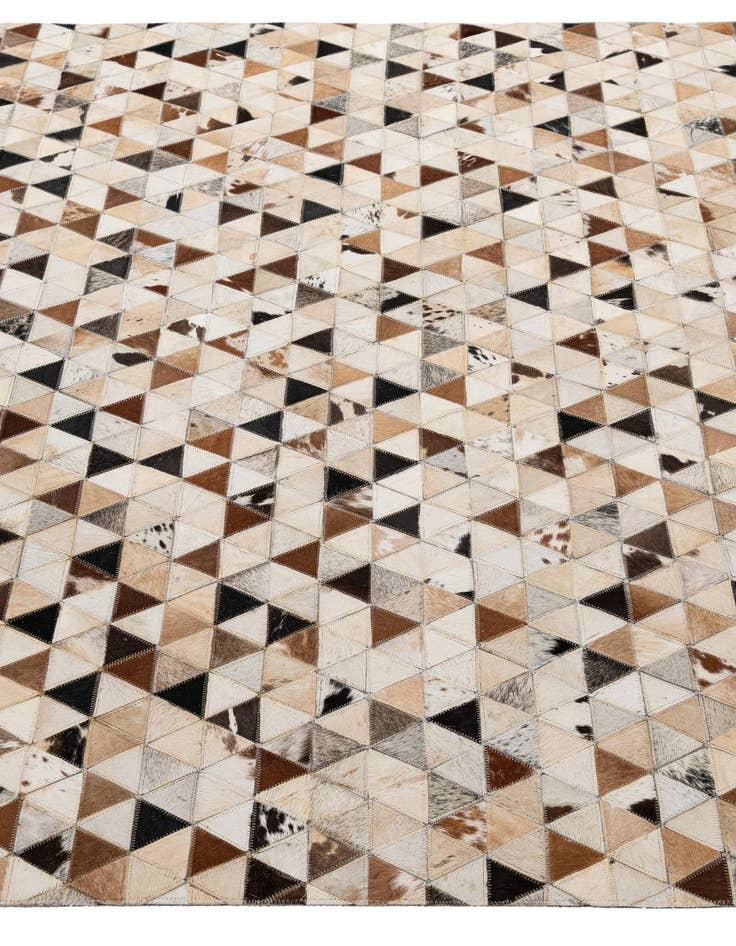 Detail image of  5' x 7' 11 Cowhide - Patchwork Rug