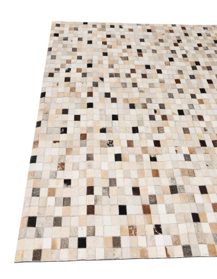 Detail image of  5' x 7' 10 Cowhide - Patchwork Rug