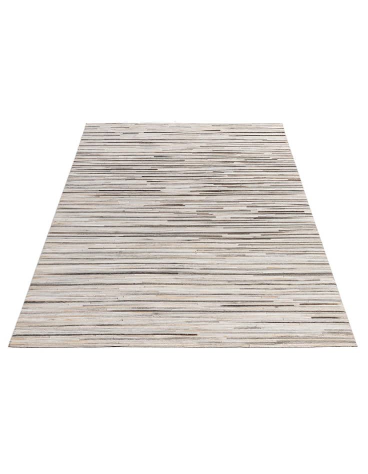 Detail image of  5' 2 x 8' Cowhide - Patchwork Rug