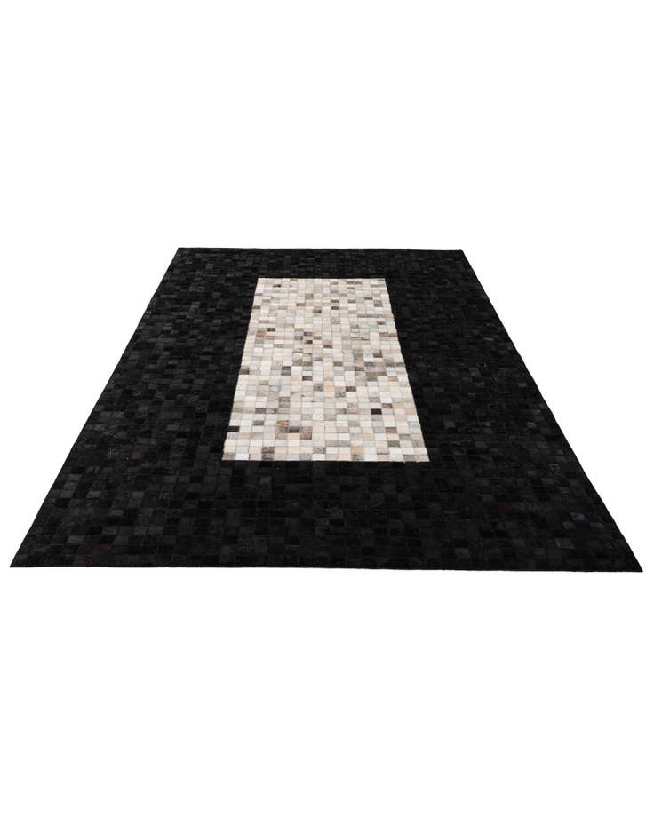 Detail image of  5' x 7' 11 Cowhide - Patchwork Rug