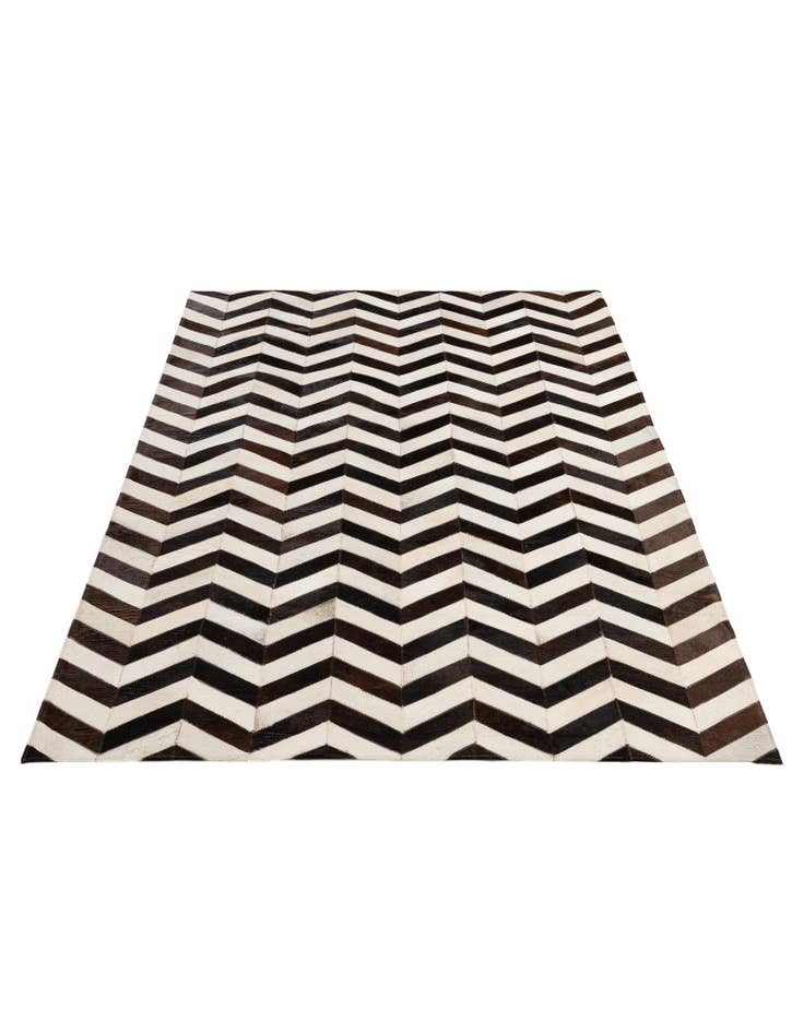 Detail image of  5' 1 x 7' 11 Cowhide - Patchwork Rug