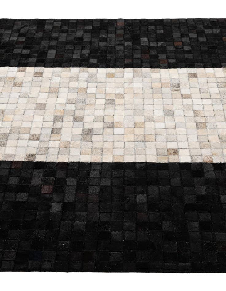 Detail image of  5' 1 x 8' 1 Cowhide - Patchwork Rug