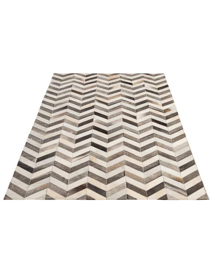 Detail image of  5' 1 x 8' 1 Cowhide - Patchwork Rug