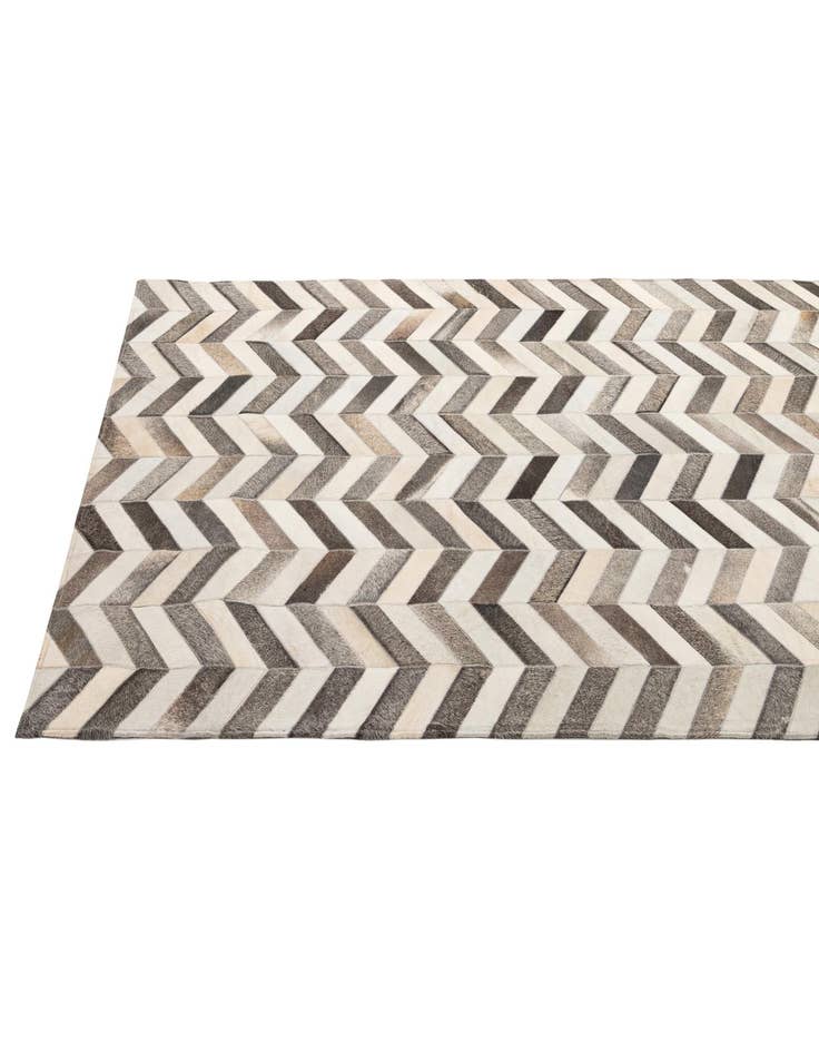 Detail image of  5' 1 x 8' 1 Cowhide - Patchwork Rug