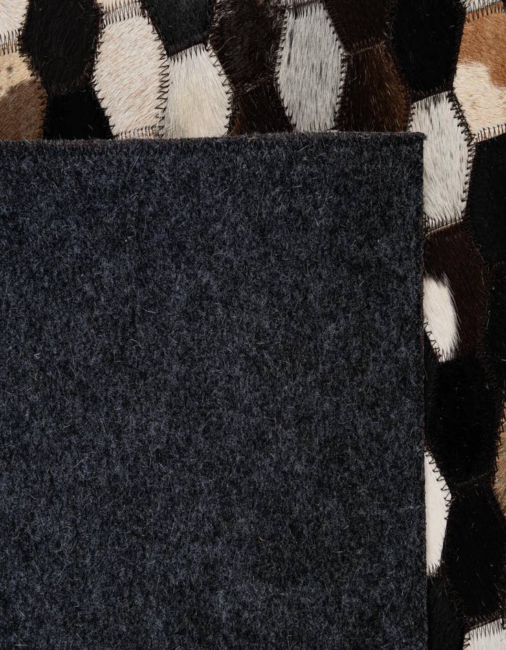 Detail image of  5' x 8' Cowhide - Patchwork Rug