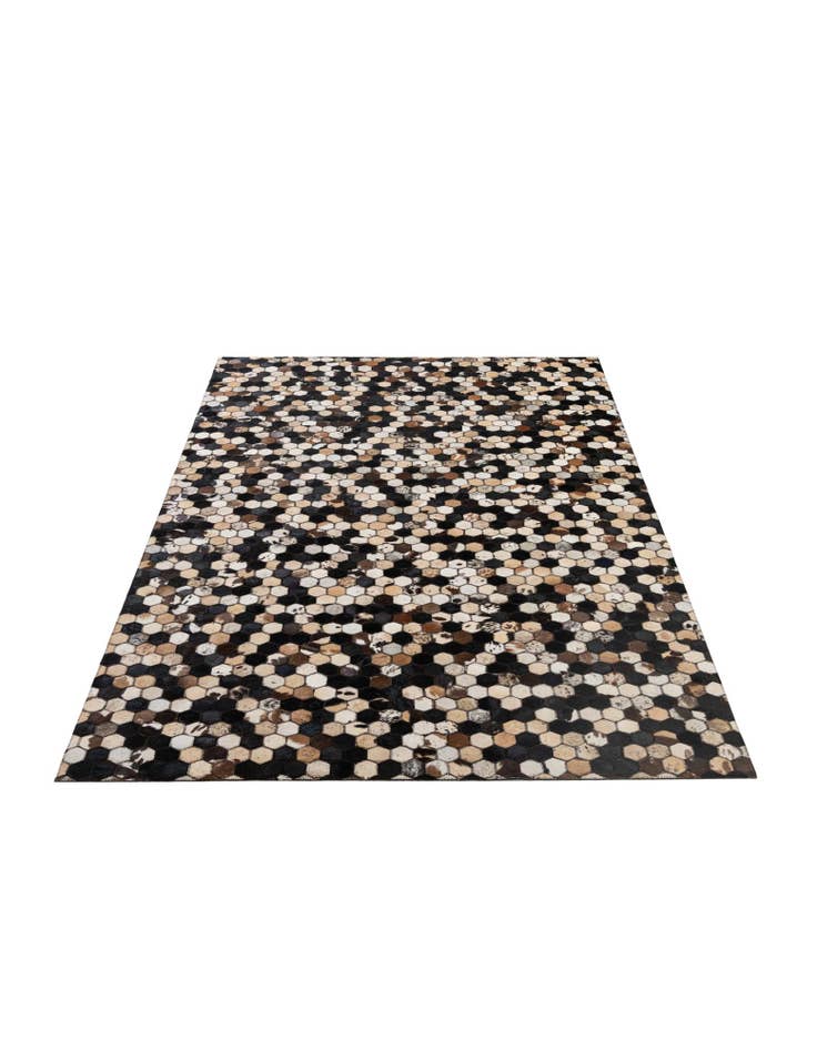 Detail image of  5' x 8' Cowhide - Patchwork Rug