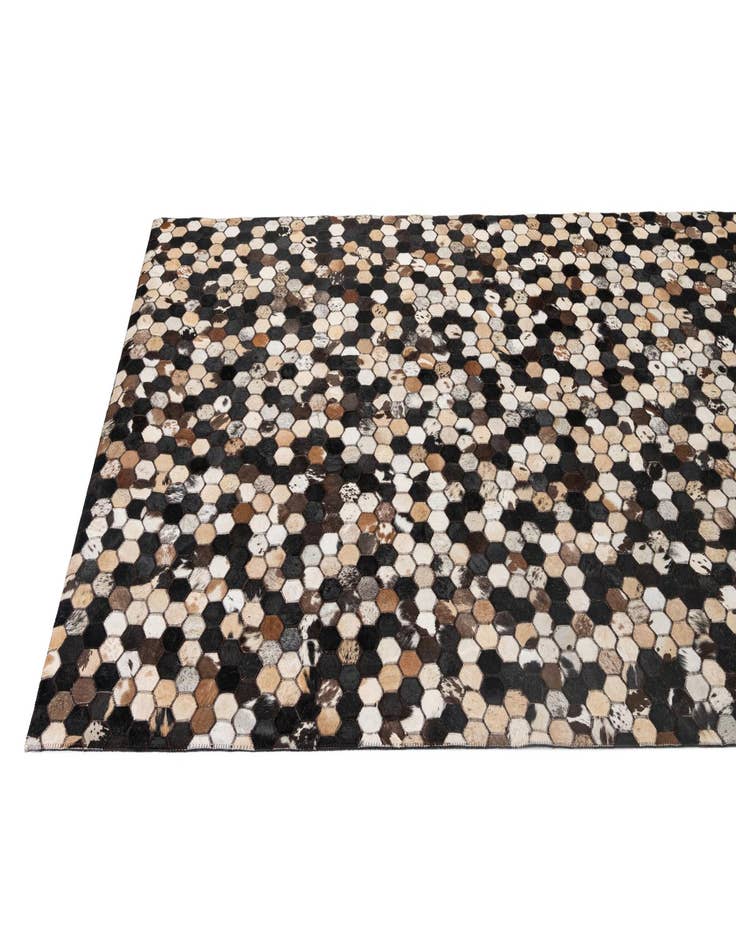 Detail image of  5' x 8' Cowhide - Patchwork Rug