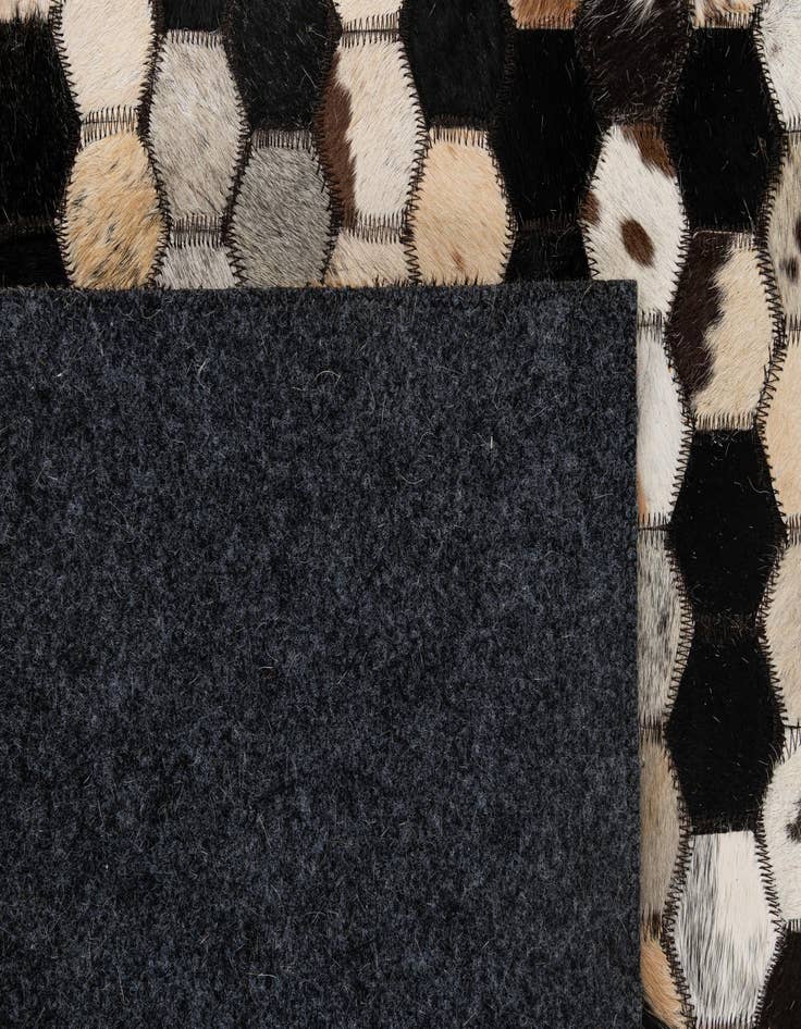 Detail image of  5' x 8' Cowhide - Patchwork Rug
