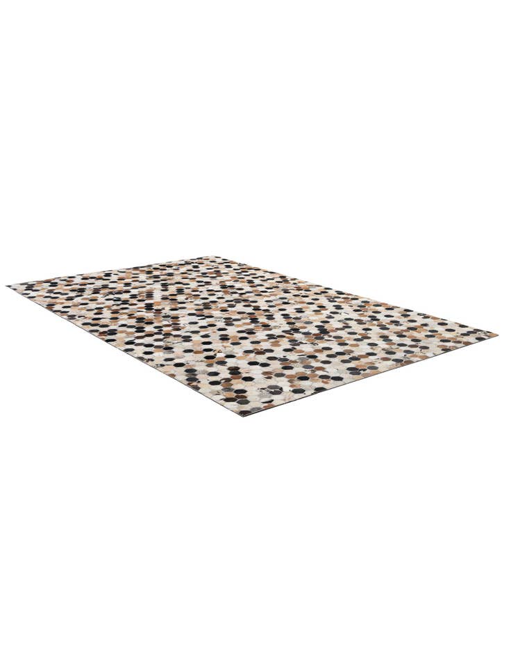 Detail image of  5' 1 x 7' 11 Cowhide - Patchwork Rug