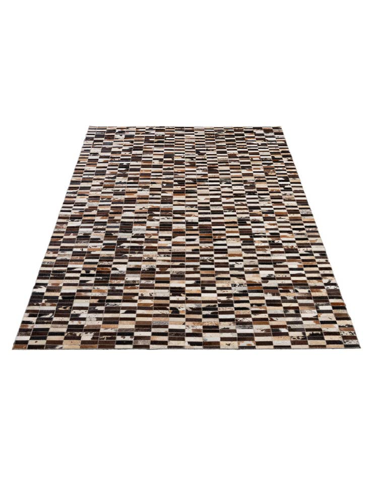 Detail image of  4' 11 x 7' 11 Cowhide - Patchwork Rug