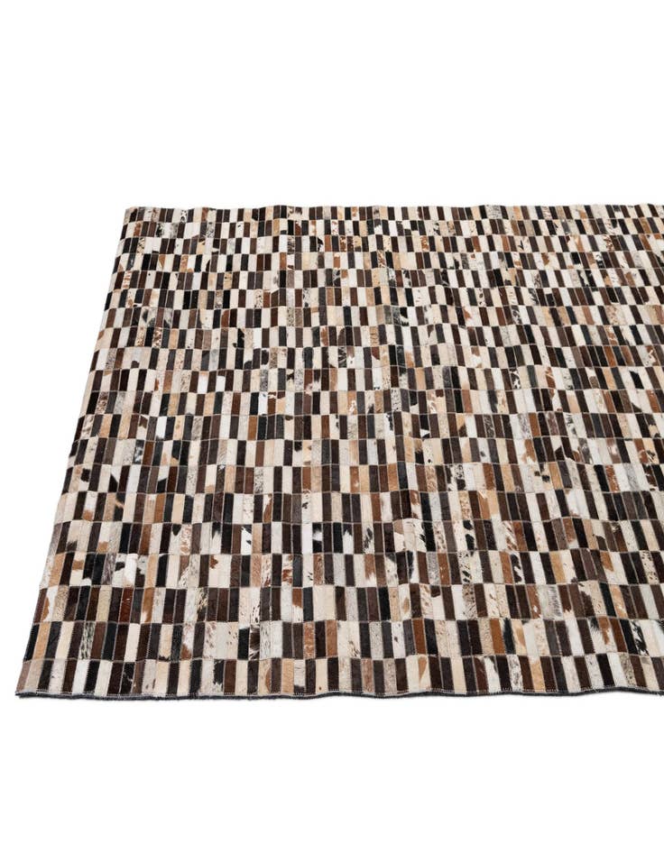 Detail image of  4' 11 x 7' 11 Cowhide - Patchwork Rug