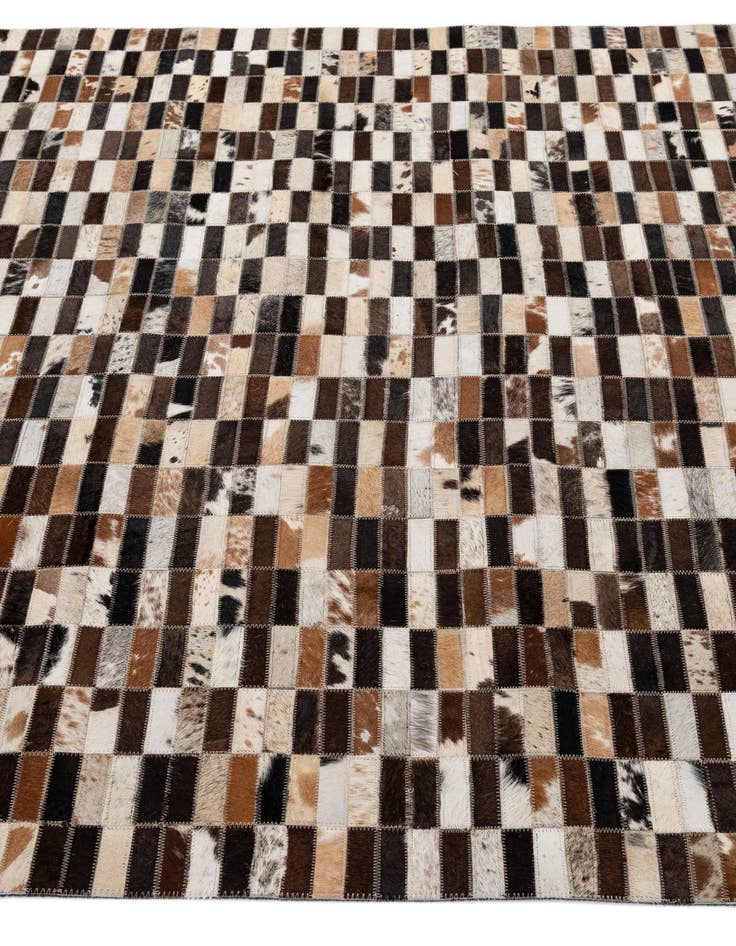 Detail image of  4' 11 x 7' 11 Cowhide - Patchwork Rug