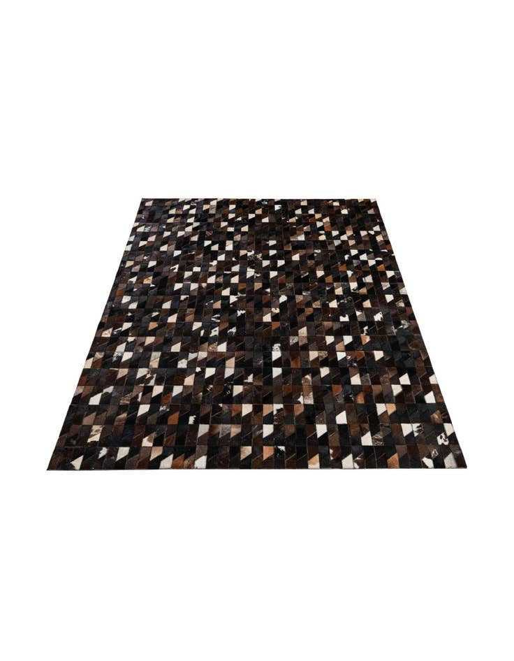 Detail image of  5' 1 x 7' 10 Cowhide - Patchwork Rug