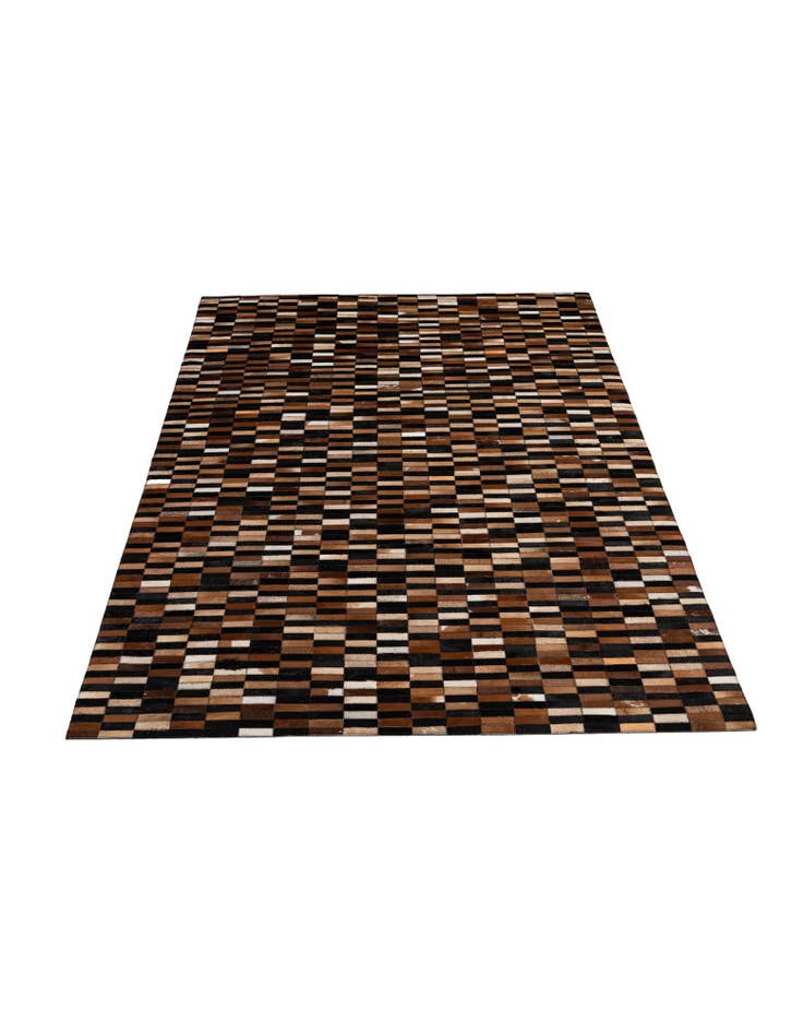 Detail image of  5' x 7' 11 Cowhide - Patchwork Rug