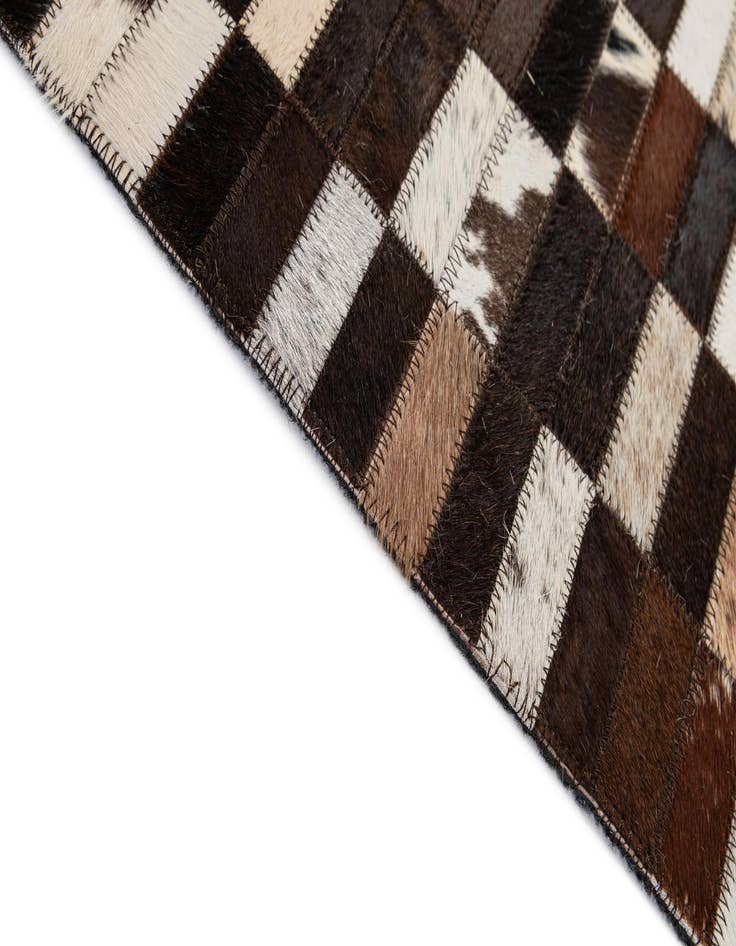 Detail image of  5' x 8' Cowhide - Patchwork Rug