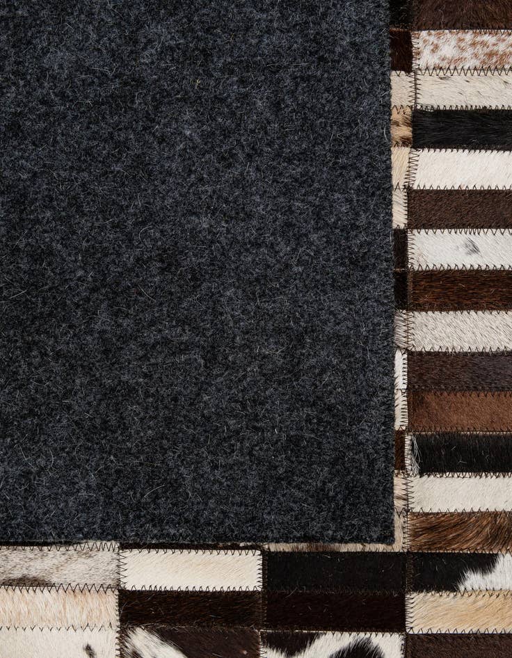 Detail image of  5' x 8' Cowhide - Patchwork Rug