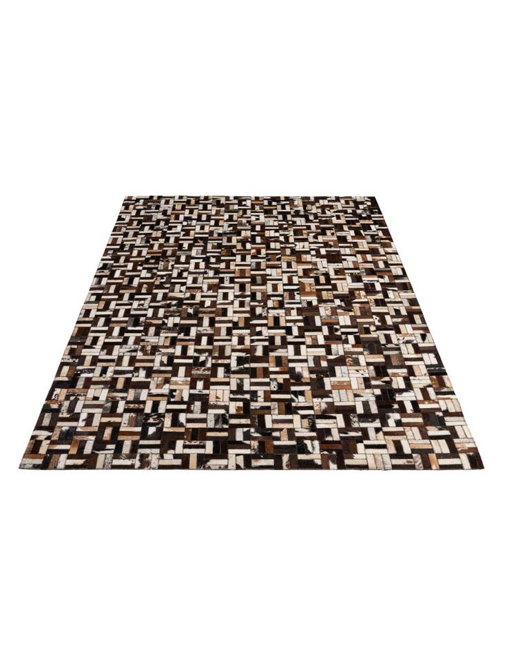 Detail image of  5' x 7' 11 Cowhide - Patchwork Rug