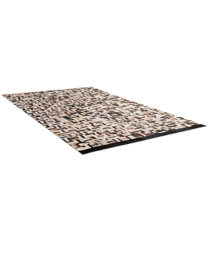 Detail image of  5' x 8' Cowhide - Patchwork Rug