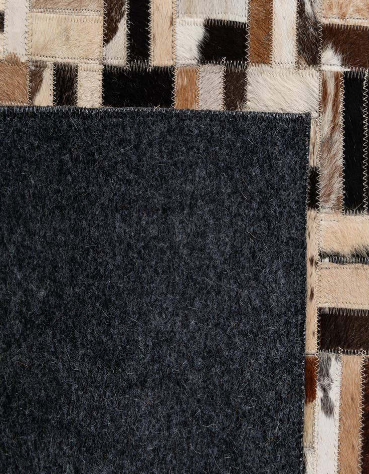 Detail image of  5' x 8' Cowhide - Patchwork Rug