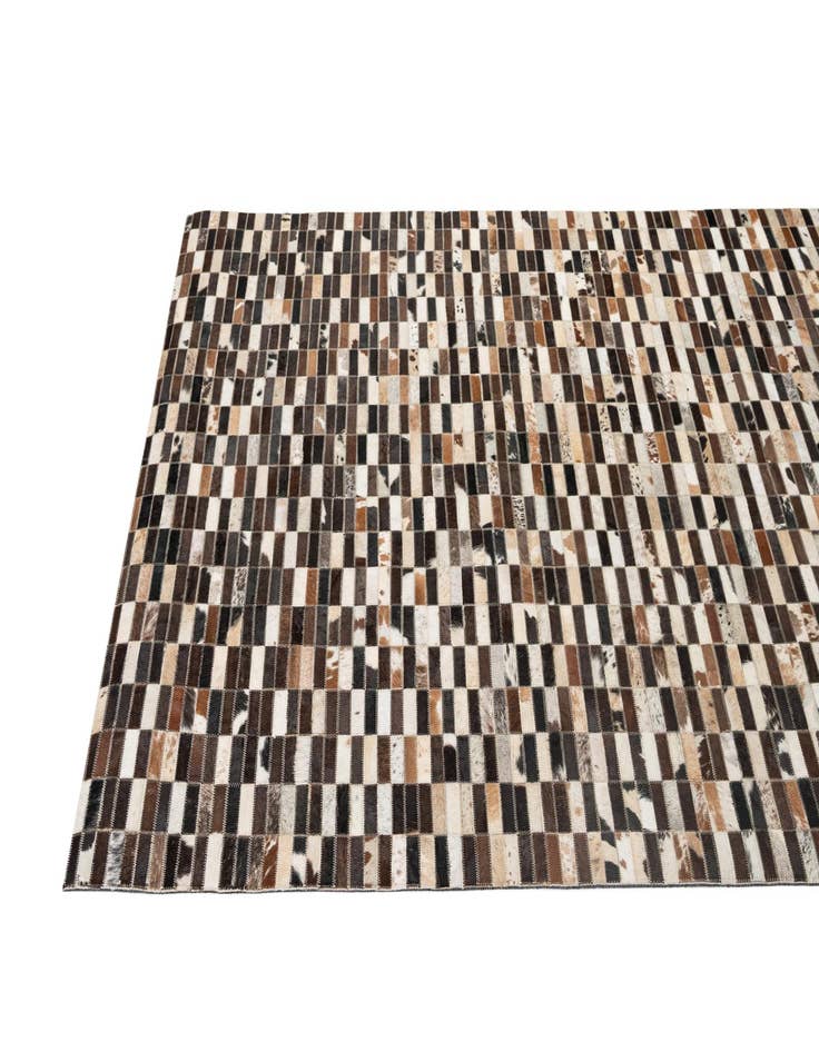 Detail image of  5' x 7' 11 Cowhide - Patchwork Rug