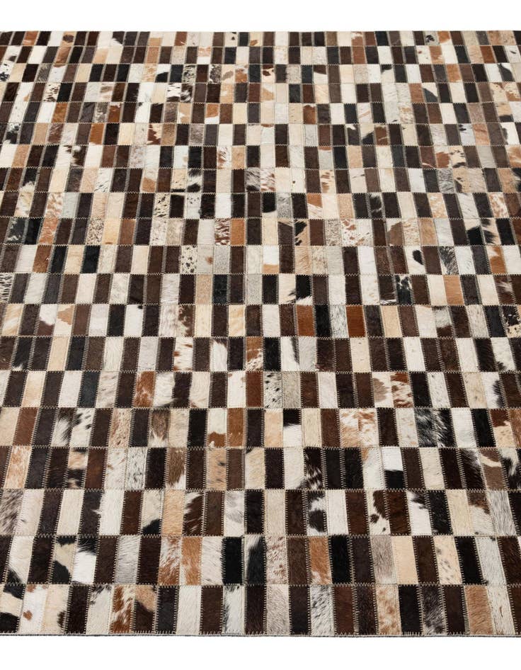 Detail image of  5' x 7' 11 Cowhide - Patchwork Rug