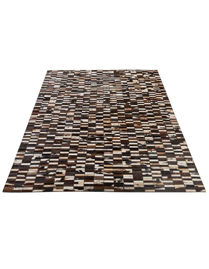 Detail image of  5' x 7' 11 Cowhide - Patchwork Rug