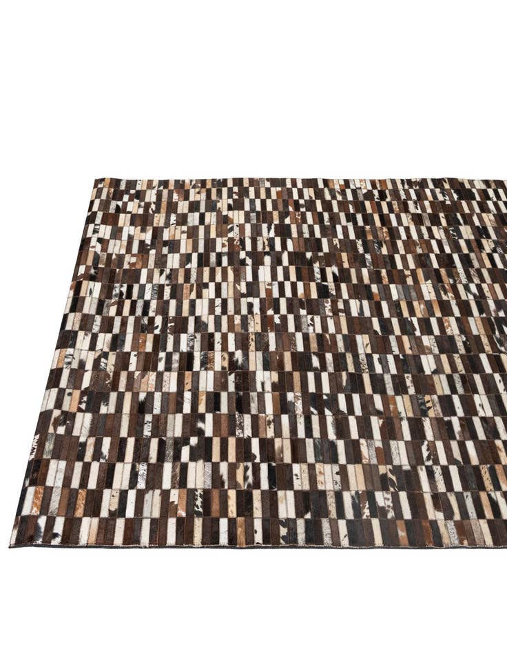 Detail image of  5' x 7' 11 Cowhide - Patchwork Rug