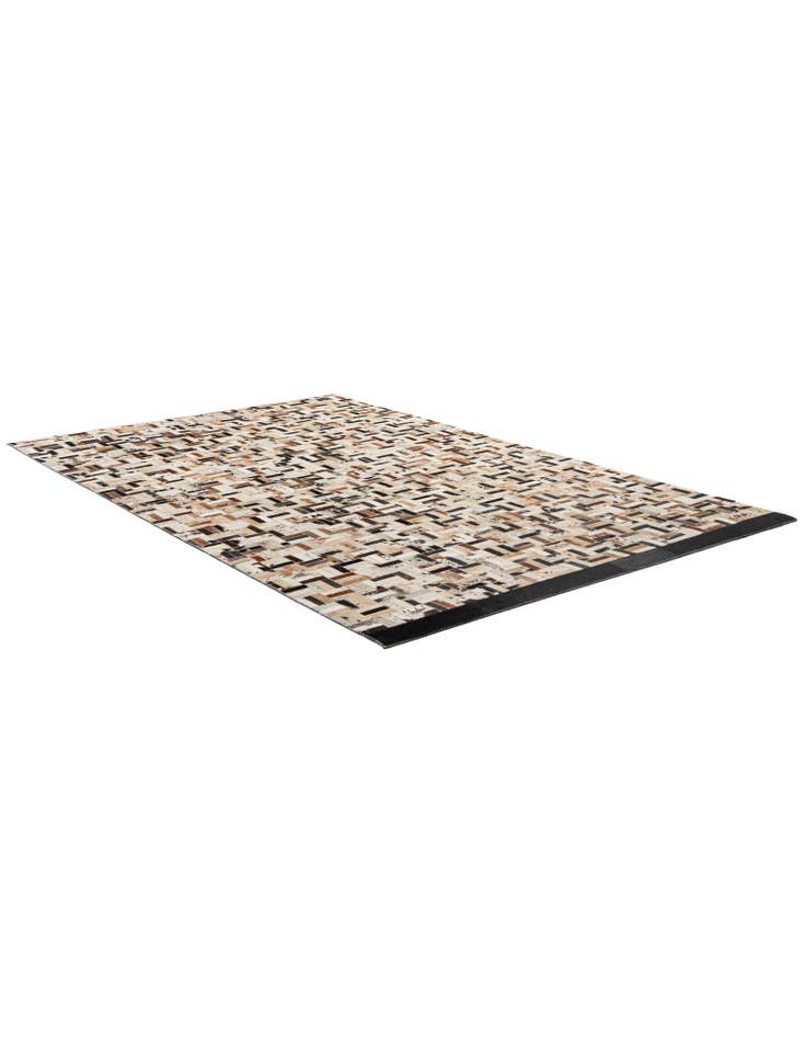 Detail image of  4' 11 x 7' 11 Cowhide - Patchwork Rug